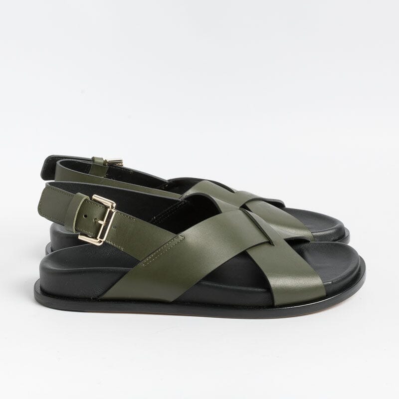 GUGLIELMO ROTTA - Sandali bassi - Tilly - Pelle Verde Scarpe Donna GUGLIELMO ROTTA