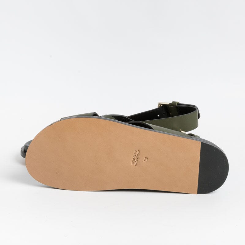 GUGLIELMO ROTTA - Sandali bassi - Tilly - Pelle Verde Scarpe Donna GUGLIELMO ROTTA
