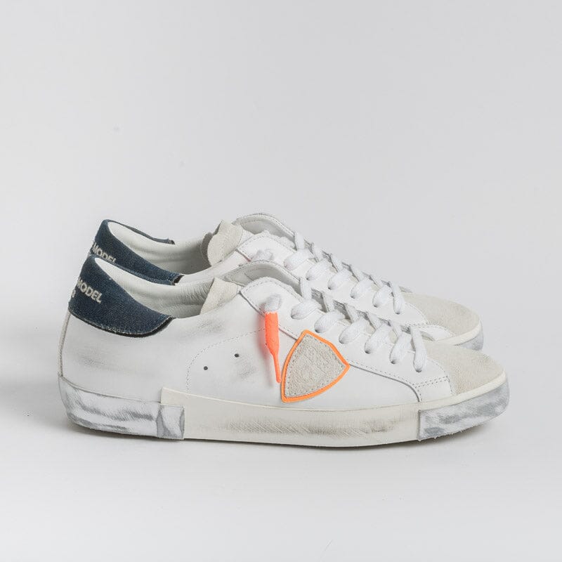 PHILIPPE MODEL - PRLU VDD1 - ParisX - Denim Bianco Scarpe Uomo Philippe Model Paris