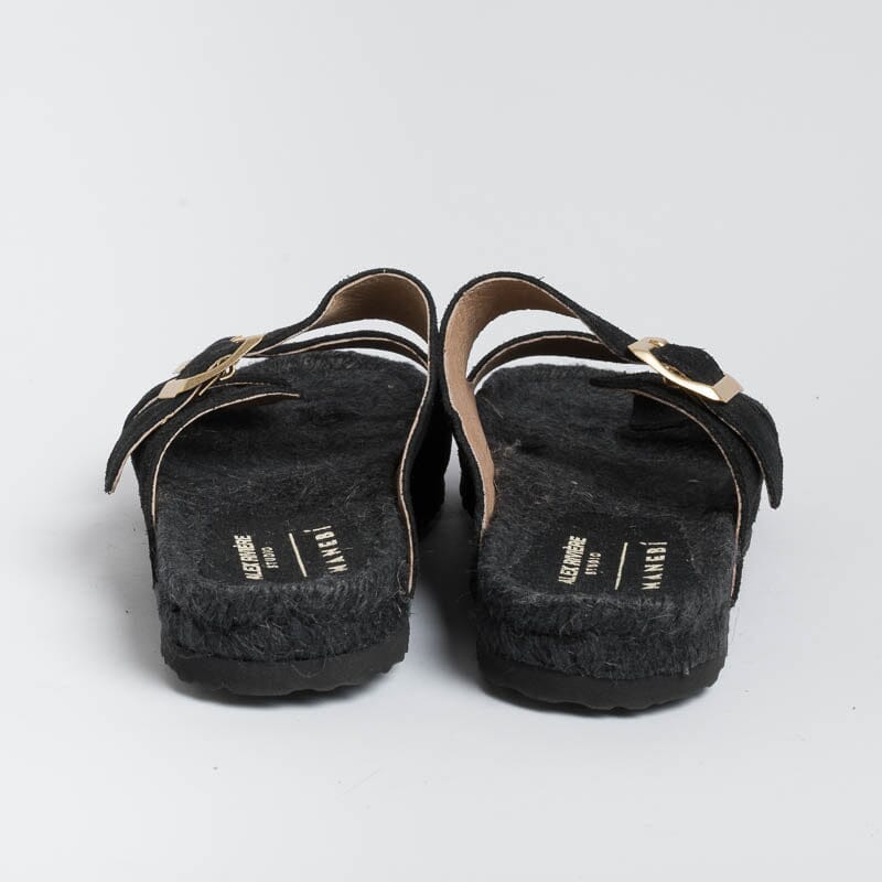 MANEBI - Ciabatta - Nordic Sandals - Nero Scarpe Donna MANEBI