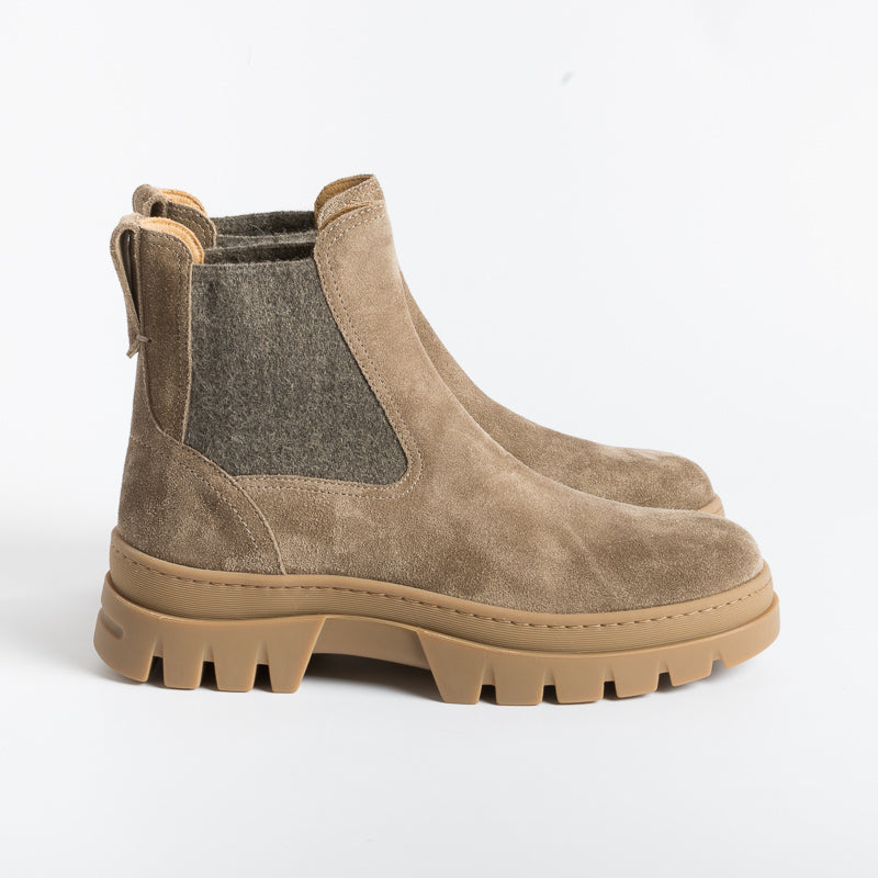 HENDERSON - Beatles - Alma - Sesame Suede Women's Shoes HENDERSON - Women's Collection