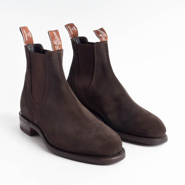 RM WILLIAMS - ADELAIDE - Chocolate Suede Men's Shoes RM WILLIAMS