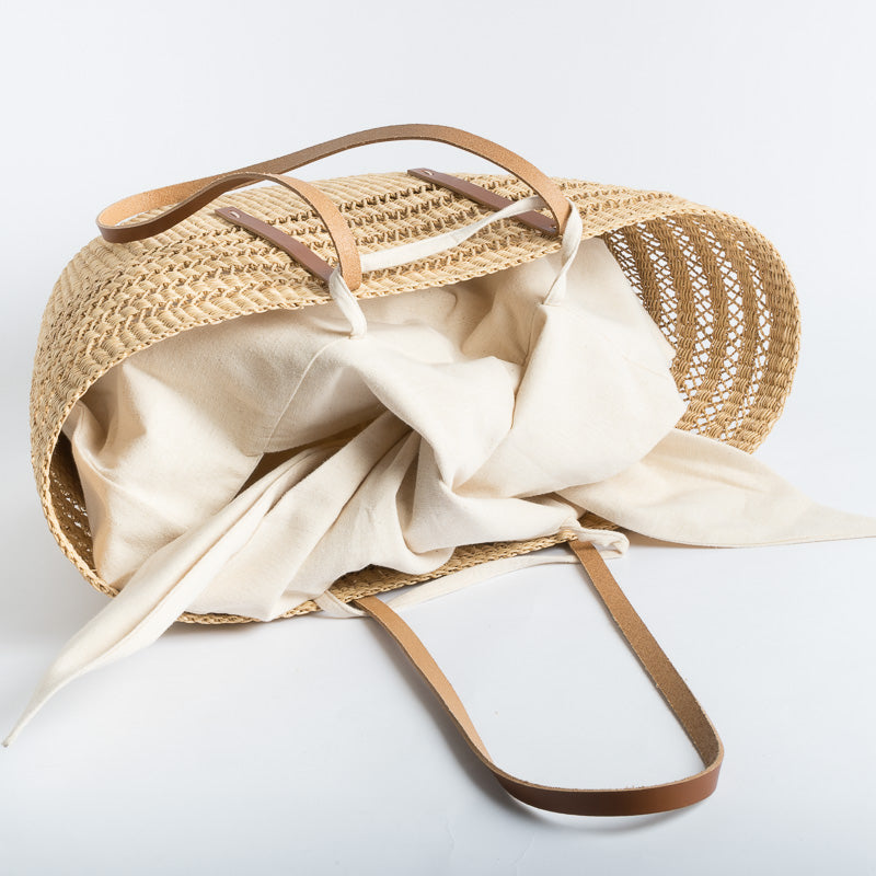 MUUÑ - Borsa Rafia Bicro - Naturale Borse MUUÑ