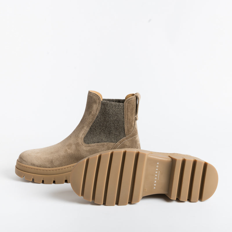 HENDERSON - Beatles - Alma - Sesame Suede Women's Shoes HENDERSON - Women's Collection
