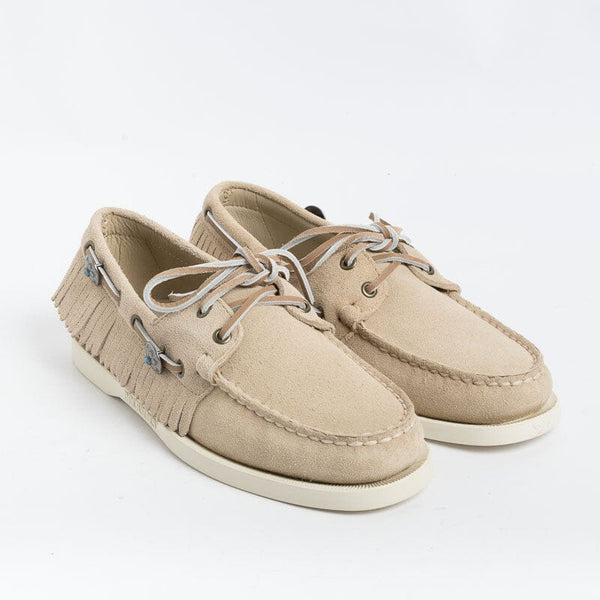 SEBAGO - Portland Suede Fringes- 741148W - Beige Camel Sebago Men's Shoes