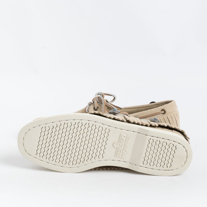 SEBAGO - Portland Suede Fringes- 741148W - Beige Camel Scarpe Uomo Sebago
