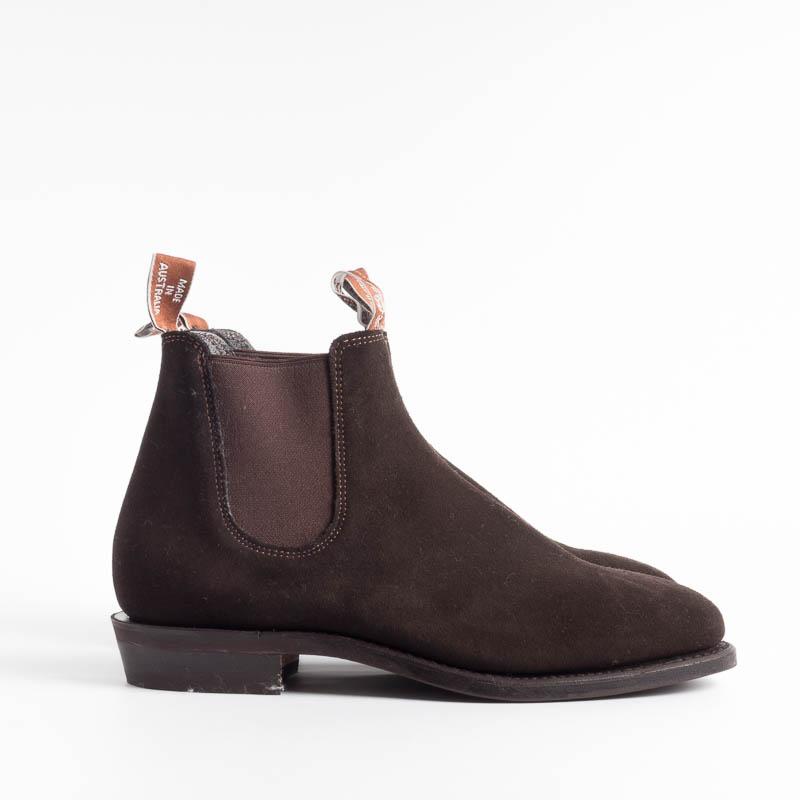 RM Williams - Adelaide Rubber Sole - Suede Chocolate Women's Shoes RM Williams - Women's Collection