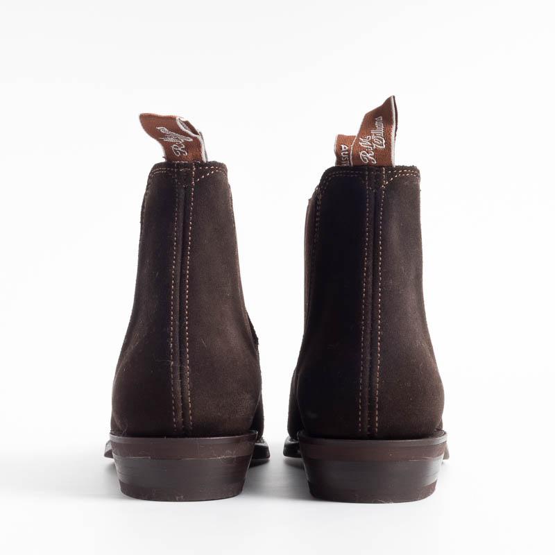 RM Williams - Adelaide Rubber Sole - Suede Chocolate Women's Shoes RM Williams - Women's Collection