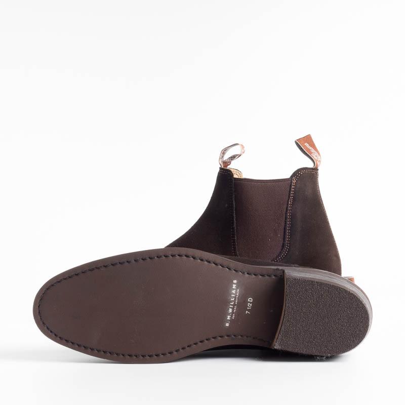 RM Williams - Adelaide Rubber Sole - Suede Chocolate Women's Shoes RM Williams - Women's Collection