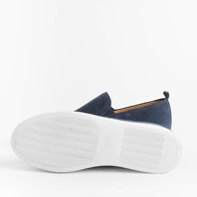 BERWICK 1707 - D550 - Slip on - Florence Blu Scarpe Uomo Berwick 1707