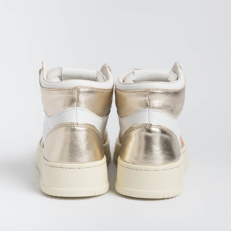 AUTRY AUMW WB16 - MID WOM LEAT/LEAT - Bianco Platino Scarpe Donna AUTRY - Collezione donna