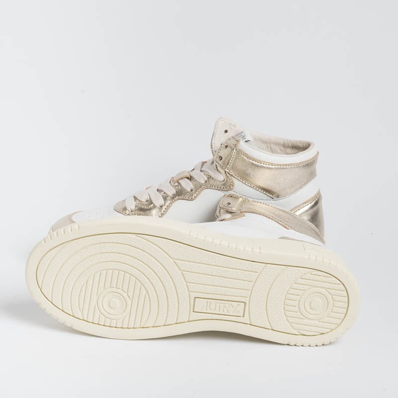 AUTRY AUMW WB16 - MID WOM LEAT/LEAT - Bianco Platino Scarpe Donna AUTRY - Collezione donna