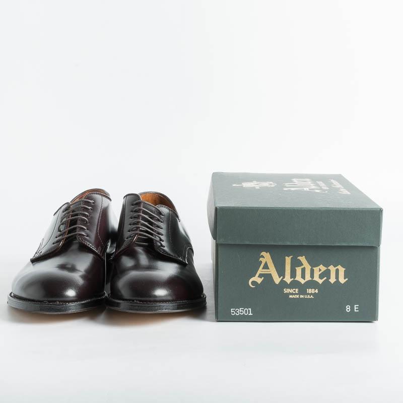 ALDEN - 53501 - Derby Smooth Modified (Ergonomic) - Cordovan Color 8 Man Shoes Alden