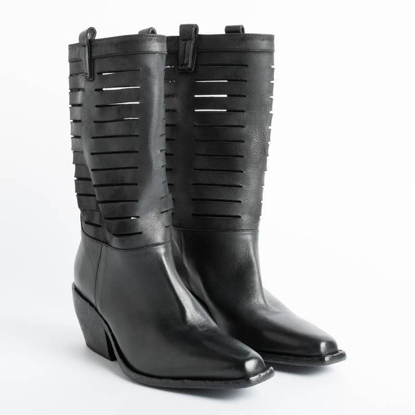 ELENA IACHI - Texan E2882 - Boston Black Women's Shoes Elena Iachi
