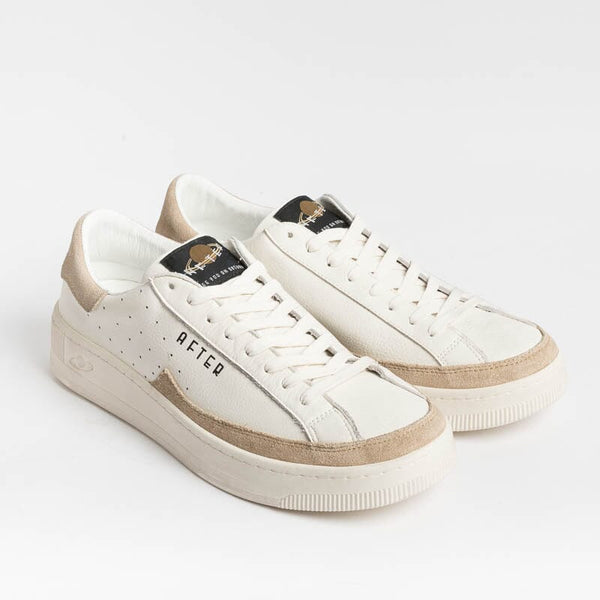 AFTER - Sneakers Saturno - 0783 - Avorio Ocra Scarpe Uomo AFTER - Collezione Uomo