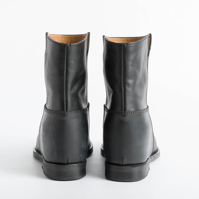 VIA ROMA 15 - Ankle boot 1626 - Black Malibu (leather) Women's Shoes Via Roma 15