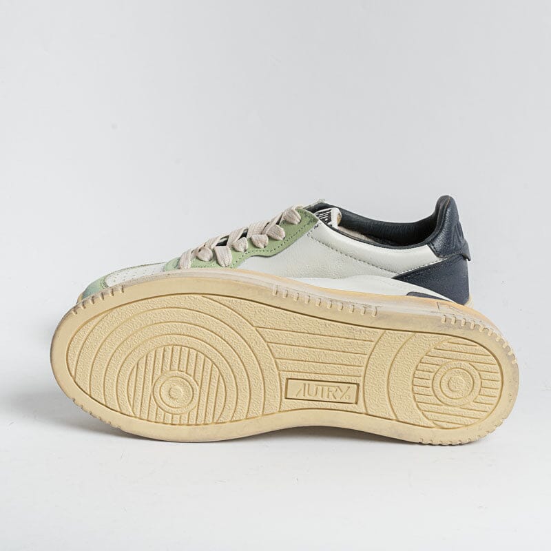 AUTRY - AVLW SV18- LOW WOM LEAT - VERDE BLU - Vintage Edition Scarpe Donna AUTRY - Collezione donna