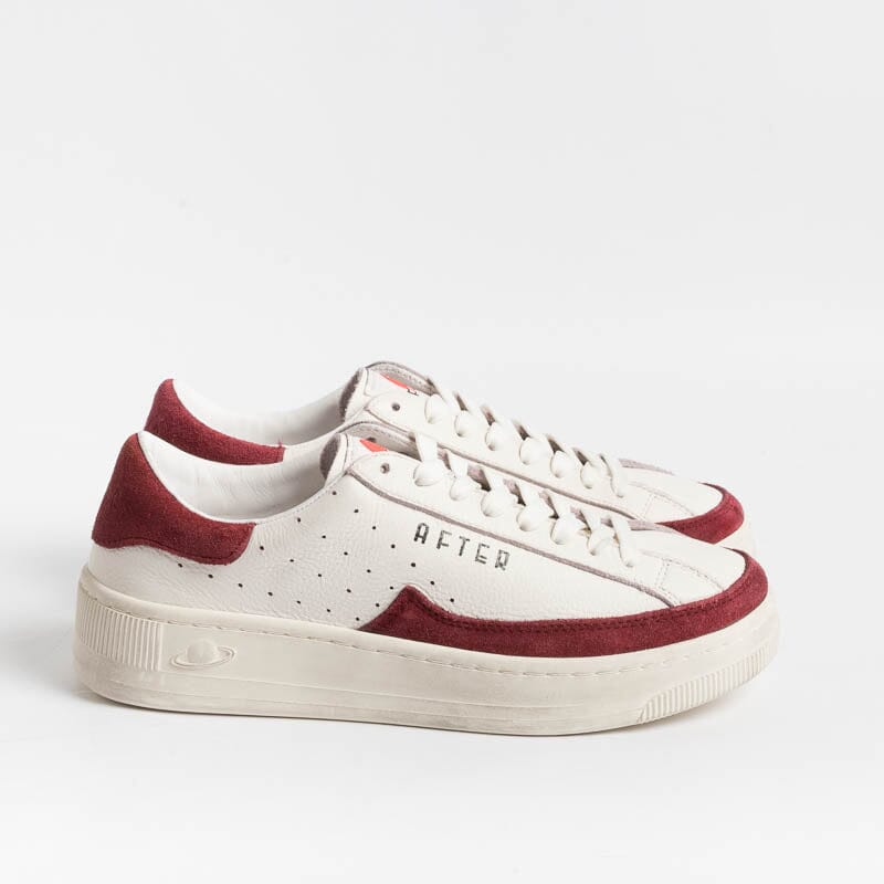 AFTER - Sneakers Saturno - 0785 - Avorio Bordeaux Scarpe Donna AFTER - Collezione Donna