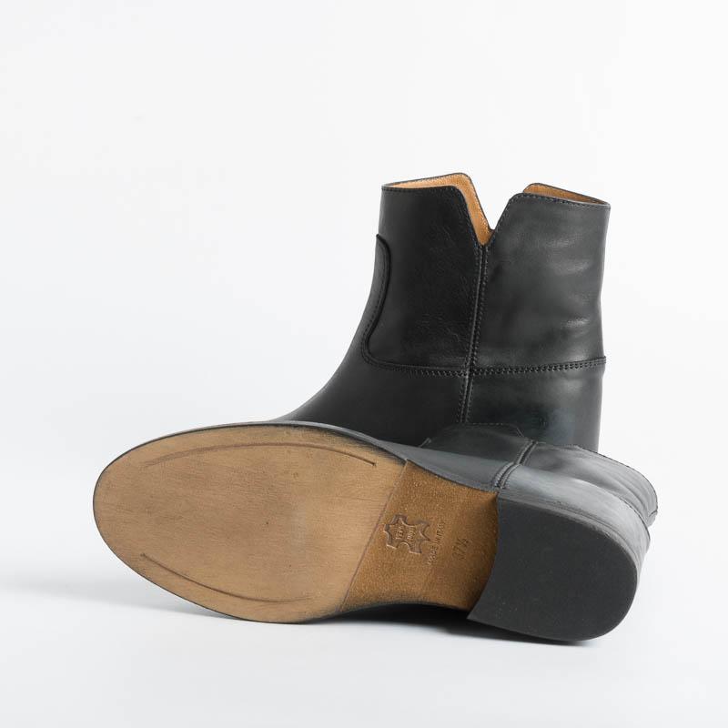 VIA ROMA 15 - Ankle boot 1626 - Black Malibu (leather) Women's Shoes Via Roma 15