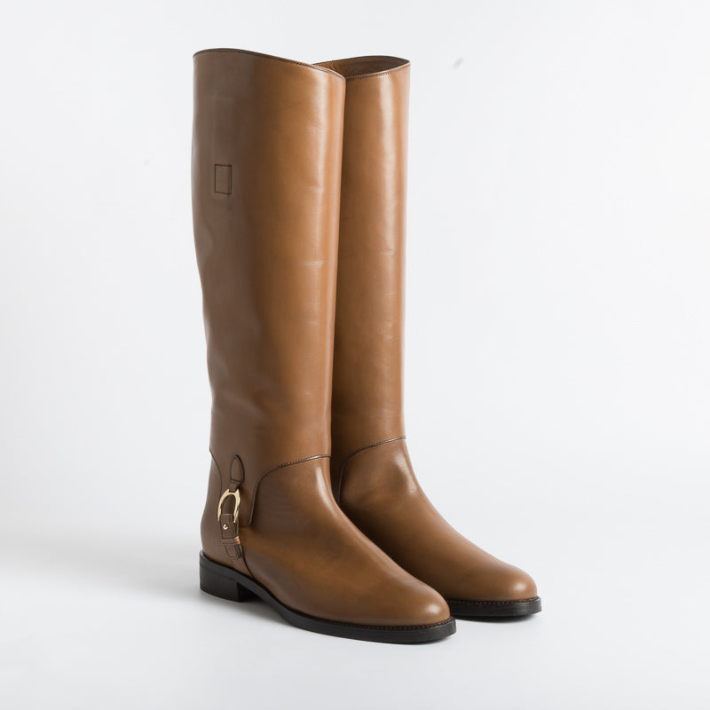 MARETTO - Stivale alla cavallerizza - 1109 - Cognac Scarpe Donna Maretto