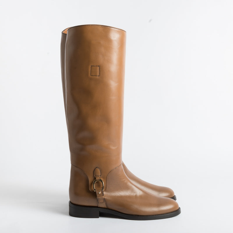 MARETTO - Stivale alla cavallerizza - 1109 - Cognac Scarpe Donna Maretto