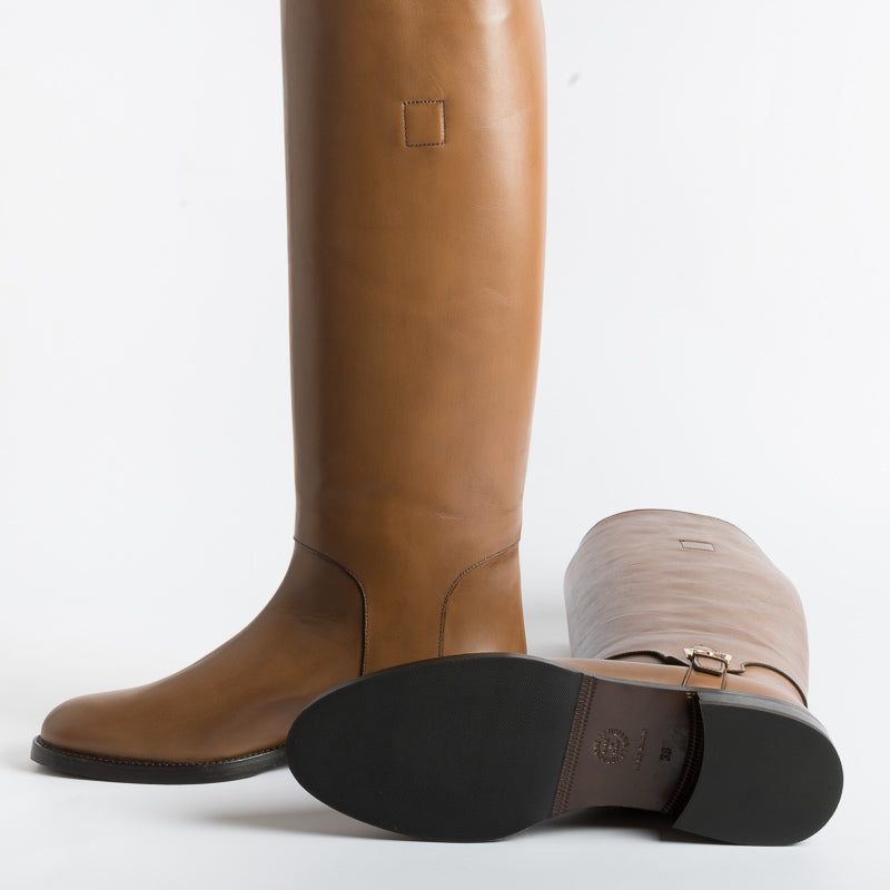 MARETTO - Stivale alla cavallerizza - 1109 - Cognac Scarpe Donna Maretto
