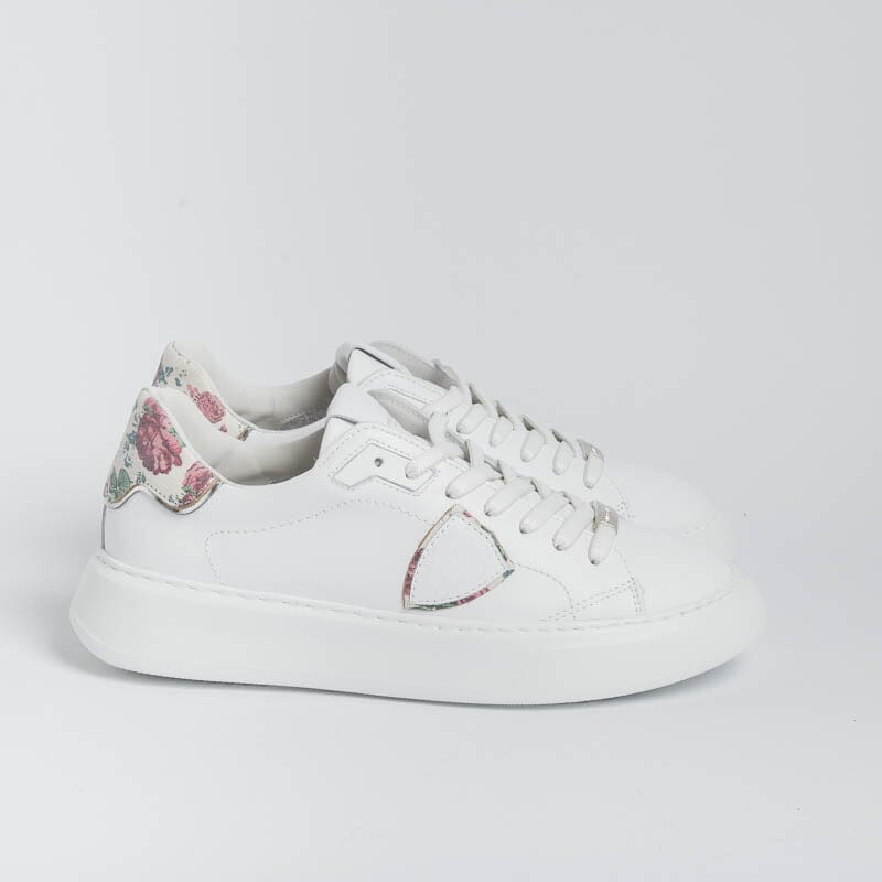 PHILIPPE MODEL - BTLD VVF1 - Temple - White Pink Women's Shoes Philippe Model Paris