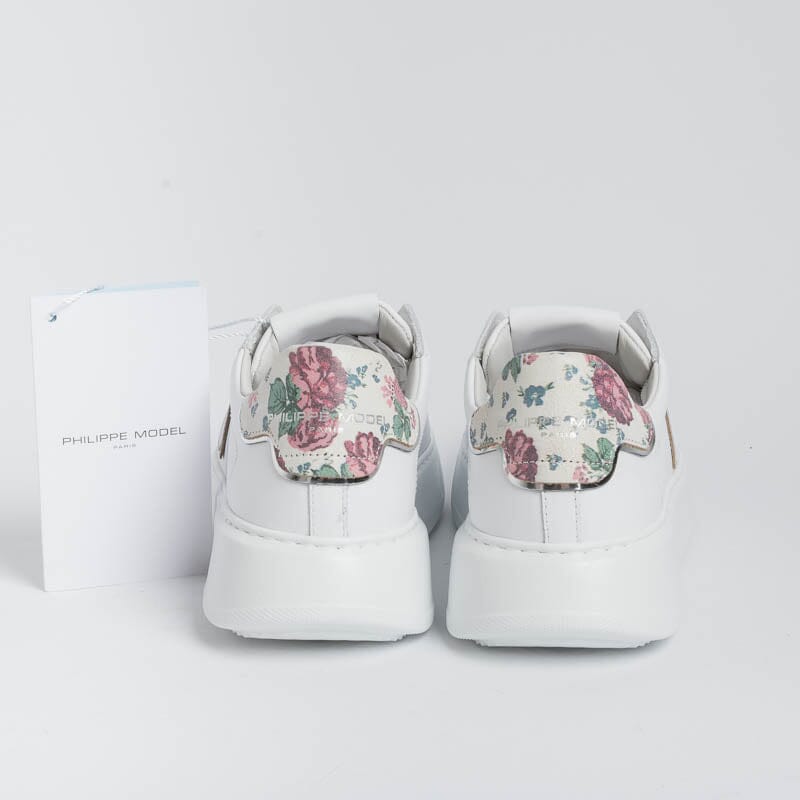 PHILIPPE MODEL - BTLD VVF1 - Temple - White Pink Women's Shoes Philippe Model Paris