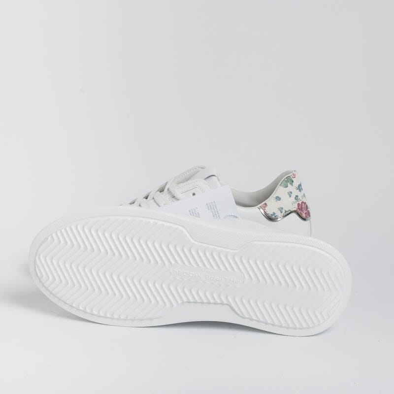 PHILIPPE MODEL - BTLD VVF1 - Temple - White Pink Women's Shoes Philippe Model Paris