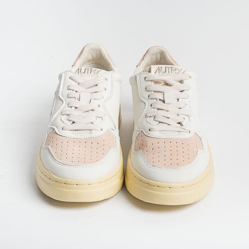 AUTRY - AULW SL03 - LOW WOM SUEDE LEAT - Bianco Rosa Scarpe Donna AUTRY - Collezione donna