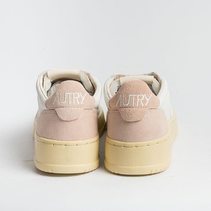 AUTRY - AULW SL03 - LOW WOM SUEDE LEAT - Bianco Rosa Scarpe Donna AUTRY - Collezione donna