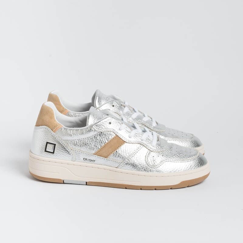 DATE - Sneakers - Court 2.0 - C25HCL - Shiny Argento Scarpe Donna DATE - Collezione Donna