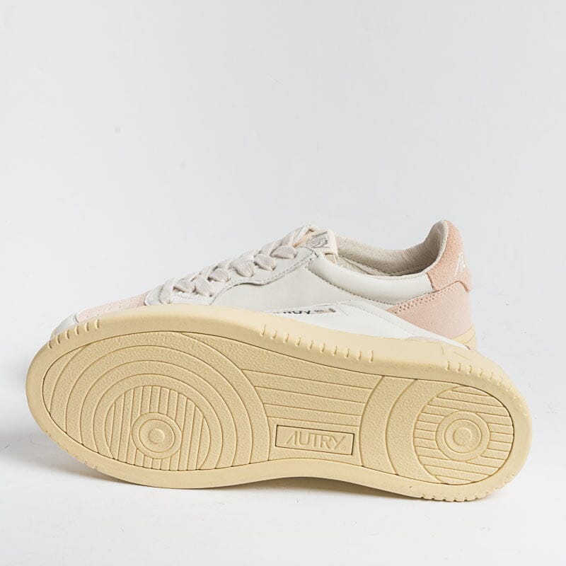 AUTRY - AULW SL03 - LOW WOM SUEDE LEAT - Bianco Rosa Scarpe Donna AUTRY - Collezione donna