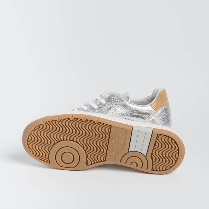 DATE - Sneakers - Court 2.0 - C25HCL - Shiny Argento Scarpe Donna DATE - Collezione Donna