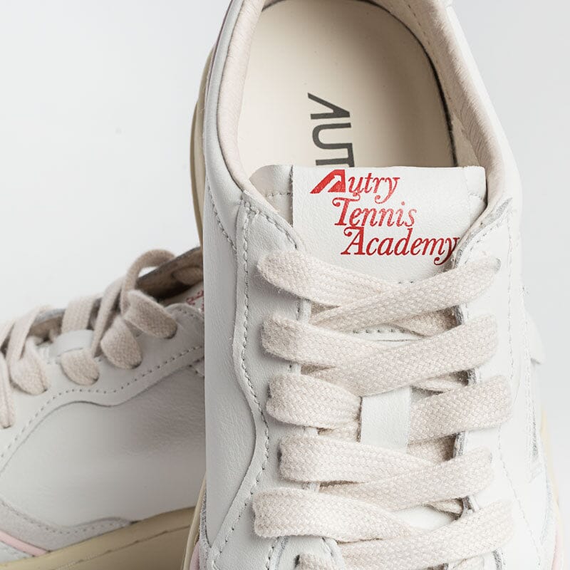 AUTRY CE19- LOW WOM LEAT/SUEDE - Bianco piping Rosa Scarpe Donna AUTRY - Collezione donna