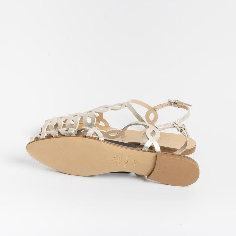 ANNA F. - Sandalo 3628 - Laminato platino Scarpe Donna Anna F.