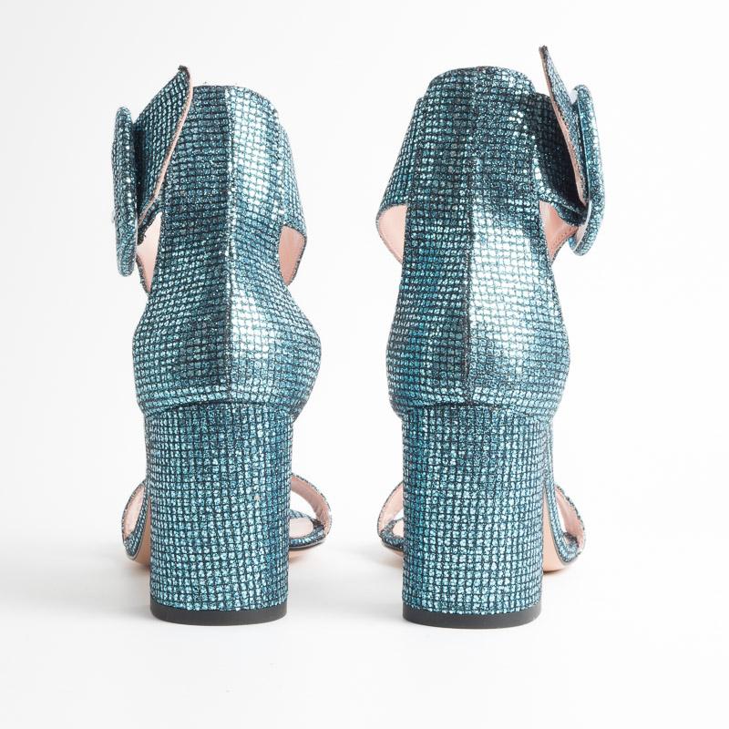 ANNA F. - Sandalo Nappa - 3024 - Maglia Petrolio Scarpe Donna Anna F.