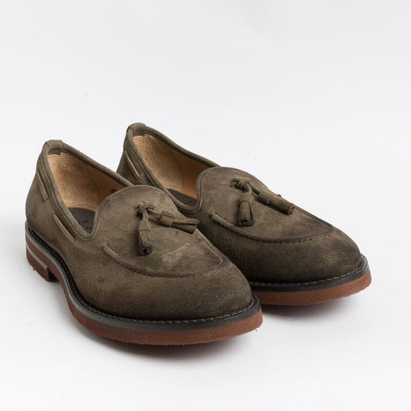 FABI - Mocassino -FU0466A - Camoscio Marrone Foresta Scarpe Uomo FABI