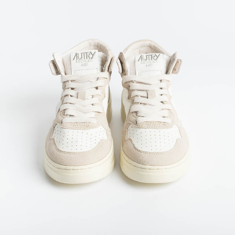 AUTRY - AUMW GS02 - MID WOM GOAT - Bianco Rosa Scarpe Donna AUTRY - Collezione donna