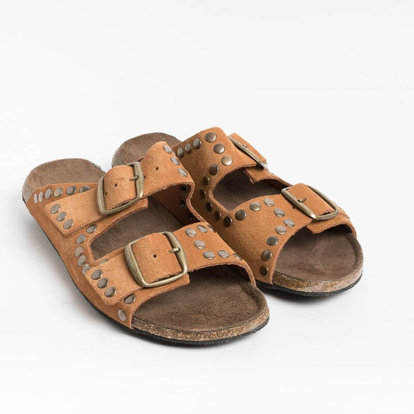 BOSABO - Flat sandals - 430 - Hazelnut Bronze Women's Shoes BOSABO