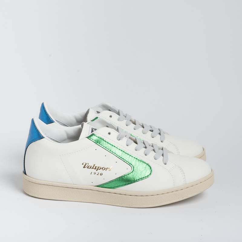 VALSPORT - Sneakers Tournament - VT2210W - White green bluette Shoes Woman VALSPORT 1920