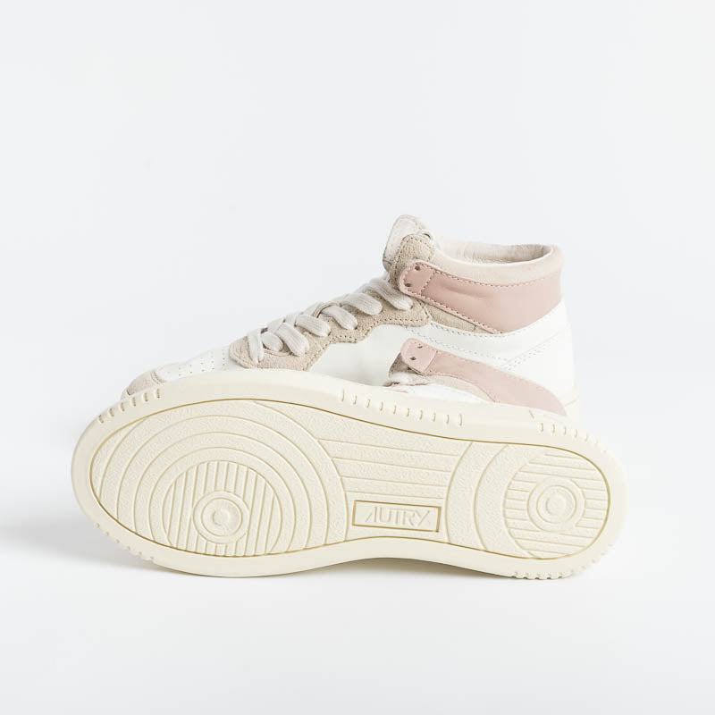 AUTRY - AUMW GS02 - MID WOM GOAT - Bianco Rosa Scarpe Donna AUTRY - Collezione donna