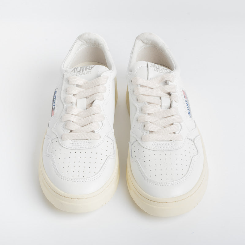 AUTRY LL15 - LOW WOM ALL LEAT - Bianco/Bianco Scarpe Donna AUTRY - Collezione donna