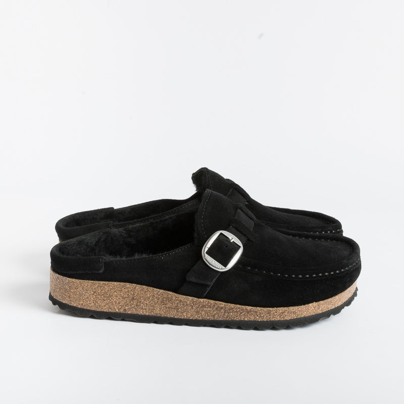 BIRKENSTOCK - 1018126 - Buckley - Shearling Nero Scarpe Donna BIRKENSTOCK