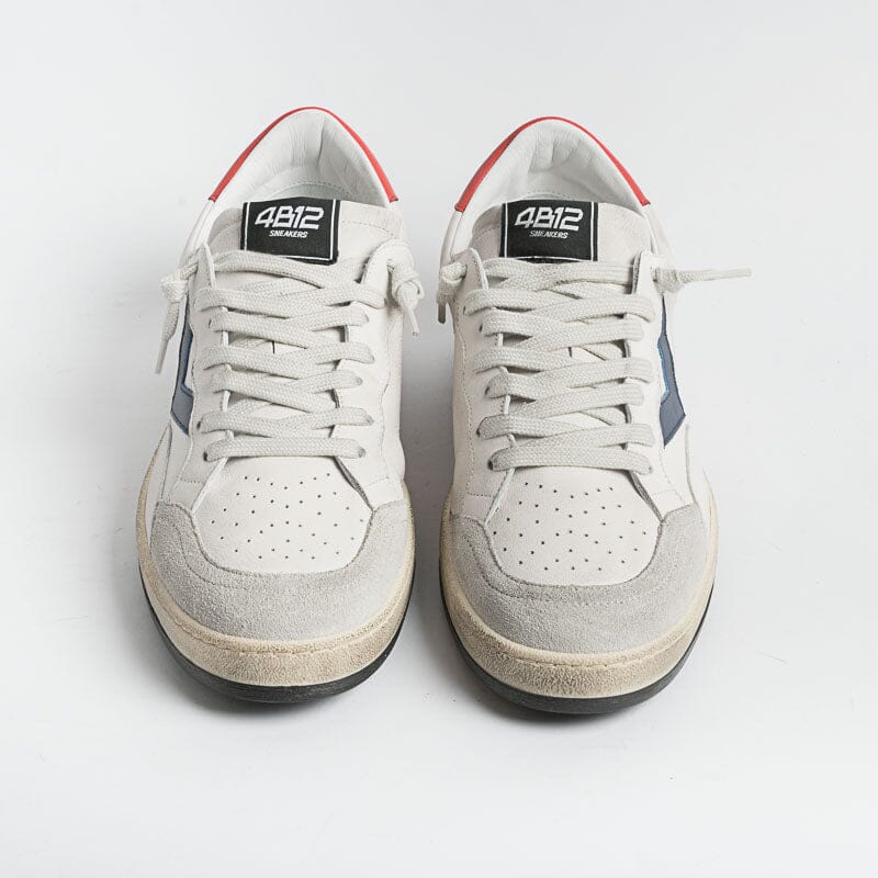 4B12 - Sneakers - Play U21 - Bianco Rosso Blu Scarpe Uomo 4B12 - COLLEZIONE UOMO