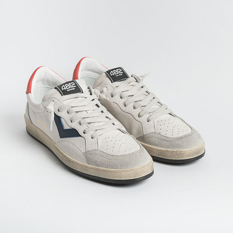 4B12 - Sneakers - Play U21 - Bianco Rosso Blu Scarpe Uomo 4B12 - COLLEZIONE UOMO
