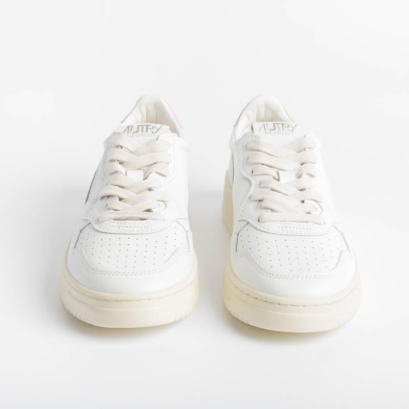 AUTRY LL16 - LOW WOM ALL LEAT - White / Pink Women's Shoes AUTRY - Women's collection