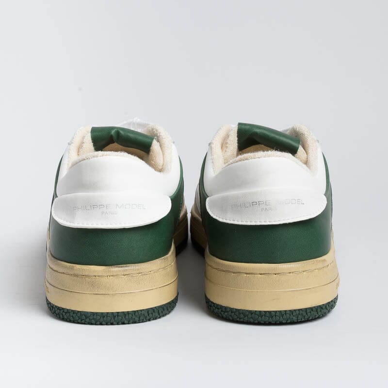 PHILIPPE MODEL - LYLU CX26 - Lyon - Bianco Verde Scarpe Uomo Philippe Model Paris