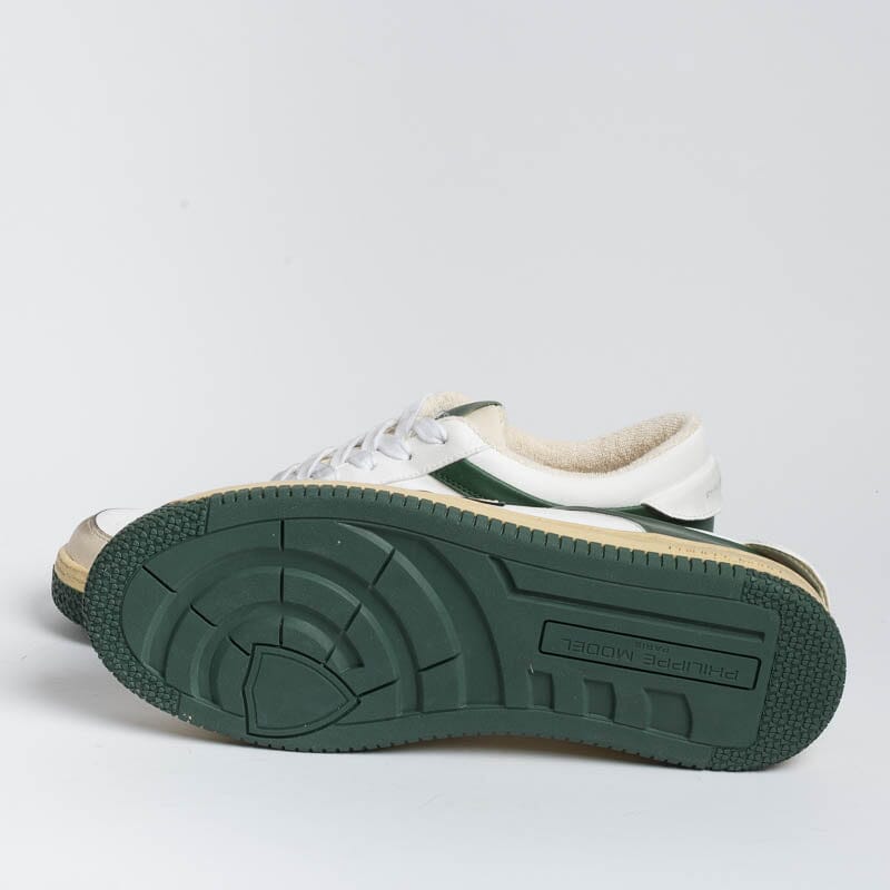 PHILIPPE MODEL - LYLU CX26 - Lyon - Bianco Verde Scarpe Uomo Philippe Model Paris