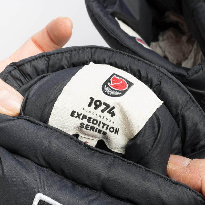 FJALLRAVEN - Expedition Down Booties - Black Fjallraven Women's Accessories